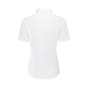 Uniformes Escolares Personalizados de Alta Calidad para Niñas de Primaria y Jardín de Infancia, Blusa Blanca Moderna con Cuello Peter Pan, Mangas Cortas, Diseño Elegante - Product Image 2