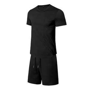 Vente en gros directe usine : Ensemble de survêtement 2 pièces pour homme, T-shirt et short personnalisés, ensemble T-shirt ample + short - Product Image 3