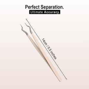 แหนบปลายขนตาปลอมสำหรับการต่อขนตาแหนบปลายไฟเบอร์ ISO Pro - Product Image 4