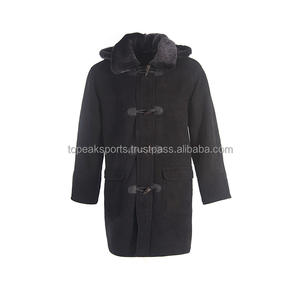 Manteau long trench en cuir noir respirant et écologique pour homme, modèle original tendance 2026, conception personnalisée de haute qualité, vente chaude OEM - Product Image 6