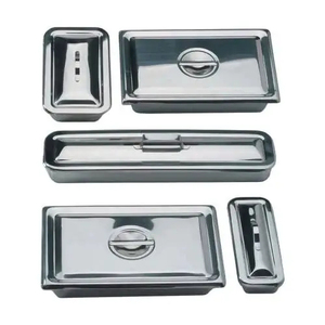 Nouveau Plateau de Rangement Organisateur d'Instruments Chirurgicaux Dentaires en Acier Inoxydable Manuel, Certifié CE, Haute Qualité, Personnalisable - Product Image 3
