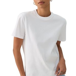 Camiseta de Algodón Blanca Lisa Unisex con Logotipo Personalizado, Cuello Redondo, Manga Corta, Informal, Básica, OEM, Venta al Por Mayor - Product Image 1