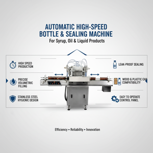 Máquina Automática de Alta Velocidad para Llenado de Botellas, Equipo de Llenado y Sellado de Líquidos, Sirope y Aceite, para Empaquetado Industrial en Madera y Plástico - Product Image 5