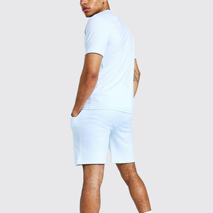 Nuevo Diseño de Ropa Casual de Verano para Hombre, Conjunto de Pantalones Cortos con Lavado Ácido / Conjunto de Pantalones Cortos para Correr y Trotar con Logotipo Personalizado - Product Image 2