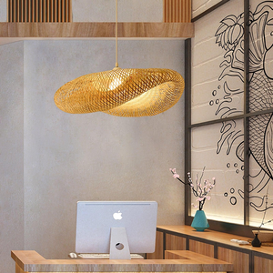 Bamboo Ceiling Light with Elegant Design Sustainable Material and Custom Size Options Designed for Interior Decoration - Product Image 5