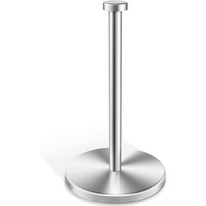 Portarotolo da banco in acciaio inossidabile con base pesante e ventose, supporto verticale per rotoli di carta - Product Image 4