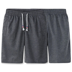 Shorts Bermuda en Coton Uni pour Homme avec Cordon de Serrage à la Taille, Décontractés, Taille Mi-Haute, Respirants, en Tissu Tricoté - Product Image 4