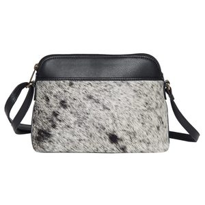 Sac à bandoulière en cuir véritable personnalisé grand sac à main à bandoulière en cuir de vachette avec poche zippée extérieure naturelle ensemble de sac à bandoulière - Product Image 3