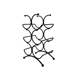 Étagère de rangement pour bouteilles d'eau et de vin en fil métallique noir avec revêtement en poudre, prix direct usine - Product Image 4