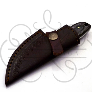 มีดคาวบอยสแตนเลสสตีลทำมือ ทนทาน พร้อมปลอกหนัง - Product Image 5