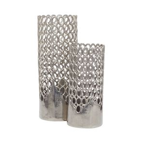 Vase à fleurs en métal moderne et minimaliste, centre de table décoratif élégant pour salle à manger et salon, accent élégant et durable - Product Image 4