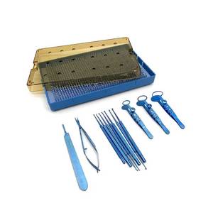 Chalazion curette set titanium coacted ophthalmic surgery instrument kit reusable <b>precision</b> eye surgery <b>tools</b> - Product Image 1