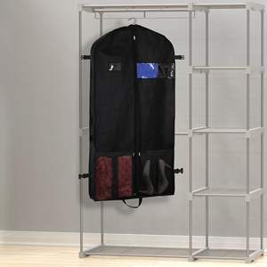 Strong Heavy Duty Non-Woven Handles Storage <b>Garment</b> Bag Carrier for Men's Suits 60X100CM - Product Image 6