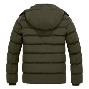 Mens <b>Waterproof</b> Windproof Puffer Jacket Stand Collar Thermal Heavy <b>Padded</b> Bubble <b>Coat</b> - Product Image 2