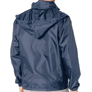 Custom Designed Lightweight Breathable Men's Windbreaker <b>Jackets</b> With <b>Hooded</b> Collar Fabric Material New Condition - Product Image 6