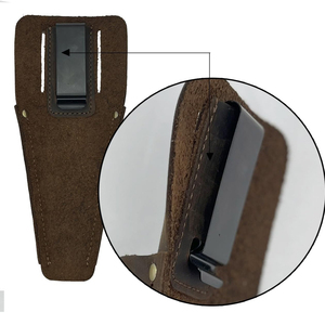 Porte-pince à épiler en cuir d'extérieur OEM, durable, fait main, en cuir de vachette, organisateur d'outils, résistant à l'eau, léger, pour le chantier et le transport quotidien - Product Image 4
