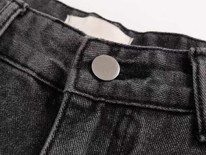 กางเกงยีนส์ทรงบานลายสาดสีสไตล์ไฮสตรีทสำหรับผู้ชายและผู้หญิงรุ่นใหม่ปี 2026 กางเกงขายาวทรงตรงหลวมสไตล์ลำลองสำหรับผู้ชายและผู้หญิง - Product Image 4