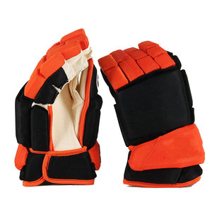 High Quality Men Lacrosse Gloves Soft Leather Breathable Comfortable Fit <b>Adjustable</b> <b>Strap</b> For Training And Competition - Product Image 1