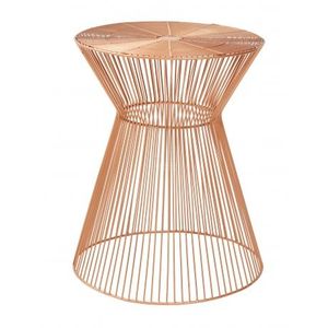 Table d'appoint en métal doré en forme de sablier pour chambre et salon, meuble décoratif, tabourets - Product Image 6