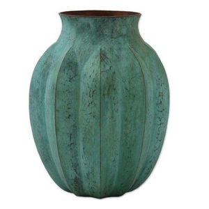 Modern Copper Tabletop Vases Set Handmade Hammered Finish Decorative Flower Vase Conical Shape - Product Image 2