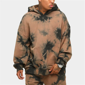 Custom Men Long Sleeve Heavweight Tie Dyed Loose Printed Street Wear <b>Running</b> Casual Sweatshirt <b>Hoodies</b> for Streetwear - Product Image 1