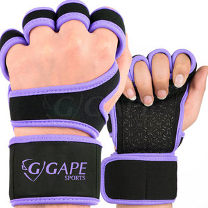 Unisex Cross Fit Neoprene Half Finger Gloves Custom Design Comfortable Gym Sports Anti Slip Grip Training - Product Image 6