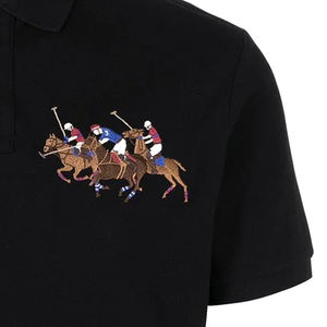 Camisetas Polo para Hombre 100% Algodón, Logotipo Bordado e Impreso Personalizado, Estilo Liso, Tejido de Punto Corto, Tallas Grandes - Product Image 6