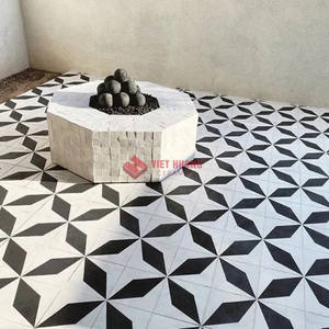 Carrelage en ciment 190x190 mm pour applications décoratives extérieures modernes - Product Image 2