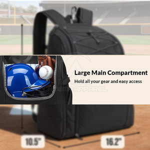 Nueva Colección de Equipamiento Deportivo para Equipos, Bolsa de Béisbol Espaciosa y Ligera con Costuras Resistentes y Diseño Moderno - Product Image 6
