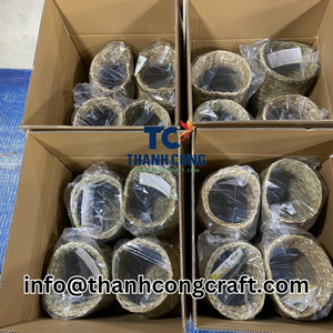 Recién llegado, cesta de maceta de ratán con maceta hecha a mano, venta al por mayor, OEM, alta calidad, mejor precio, proveedor de Vietnam, entrega rápida - Product Image 4