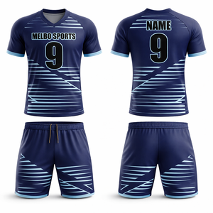 Maillot de football personnalisé pour hommes, 100 % polyester, haute qualité, respirant, séchage rapide, uniforme sportif décontracté pour équipe de club, vente en gros - Product Image 1