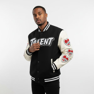 Custom Embroidery Greek Fraternity <b>Letter</b> Sorority Applique logo Satin <b>Jacket</b> 100 % Polyester Letterman Bomber <b>Jacket</b> for <b>man</b> - Product Image 6