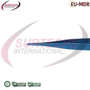 Portaagujas Castroviejo de Titanio Surtechs, Recto, con Bloqueo Manual, Instrumento Quirúrgico Oftálmico, Certificado CE Clase I, 1 Año de Garantía - Product Image 2