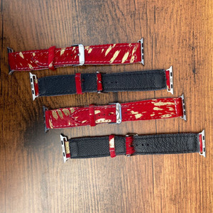 สายนาฬิกาหนังวัวแท้สำหรับสตรีหรูหราสายรัดข้อมือสไตล์ตะวันตกพร้อมสายรัดข้อมือทำจากโลหะ - Product Image 4