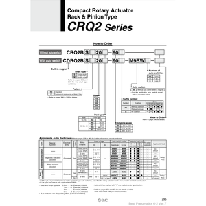 CDRQ2BS10-90หัวขับแบบโรตารี่ขนาดเล็กสำหรับใช้งานกับกระบอกสูบ SMC pneumatics - Product Image 2