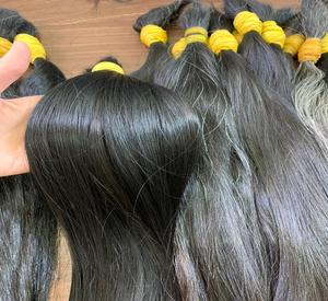 Minh Khang Premium Hair Best Selling 100% Virgin Vietnamese Hair Super Double Bulk 30 pulgadas Estirado Longitud Cabello humano - Product Image 4