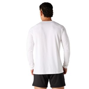 Men's <b>White</b> Long Sleeve T Shirt Soft Cotton Crew Neck Casual Sportswear Training Fitness Lifestyle Fashion Top - Product Image 6