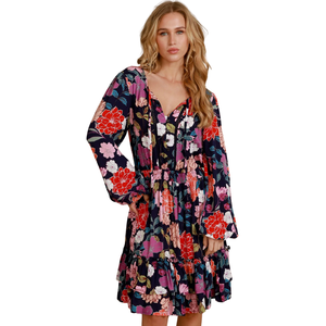 Vestido Mini Estampado Floral para Mujer, Vestido de Moda al por Mayor - Product Image 2