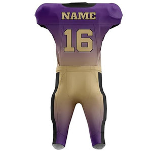 Unisex Uniform Sports Rugby Wear Sublimation Printing Moisture Wicking Wholesale <b>Compression</b> American Football Uniform Printed - Product Image 3