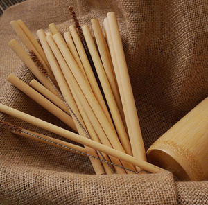 Pailles à boire réutilisables en bambou naturel, écologiques, faites à la main, biodégradables, sans plastique, pour cafés, bars, hôtels, OEM - Product Image 6