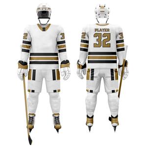 Uniformes de hockey sur glace personnalisés avec logo, pour équipes sportives, sublimation, prix de gros - Product Image 3