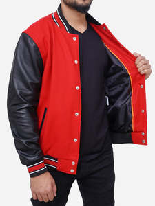 Veste universitaire pour homme de haute qualité, personnalisée, en laine, cuir, polaire, avec logo imprimé, broderie chenille, vestes pour homme, veste universitaire pour homme - Product Image 4