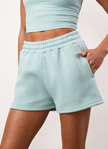Shorts d'été pour femmes, couleur unie, décontractés, amples, style sport, taille élastique, pour le cyclisme - Product Image 3