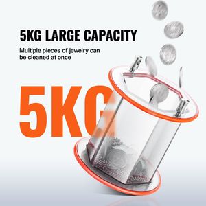 Mini Pulidora Rotatoria, Capacidad de 11 lb/5 kg, Temporizador de 0-60 Minutos, 5 Velocidades, para Pulir Joyas, Herramientas y Equipos de Joyería - Product Image 5