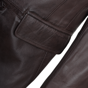 Blazer en cuir léger pour homme, meilleur matériau, vente chaude, tendance, prix de gros, blazer en cuir pour homme avec logo personnalisé - Product Image 6