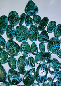 Lote al por mayor de cabujones de crisocola malaquita de gran venta, gemas sueltas de crisocola malaquita curativa - Product Image 2