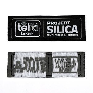 Étiquettes tissées personnalisées de qualité supérieure, cousues, coupées à la chaleur et à la laser, lavables pour vêtements avec logo de marque - Product Image 1