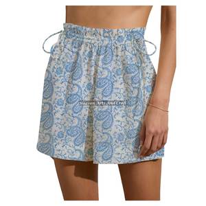 Shorts Casuales de Cintura Alta para Mujer, Diseño OEM Personalizado al por Mayor 2026, Shorts con Cordón para Fin de Semana, Ropa Deportiva para Mujer, Shorts Estampados con Cordón - Product Image 2