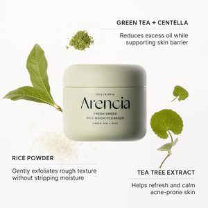 Limpiador Facial de Arroz Verde Fresco Mochi 120g, Jabón de Arroz Coreano para el Cuidado de la Piel - Product Image 4