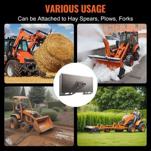 Piastra di montaggio Quick Hitch compatibile con attacco rapido da 5/16 pollici per Skid Steer, piastra caricatrice da 2,28 pollici con attacco rapido per Skid Steer Loader - Product Image 6